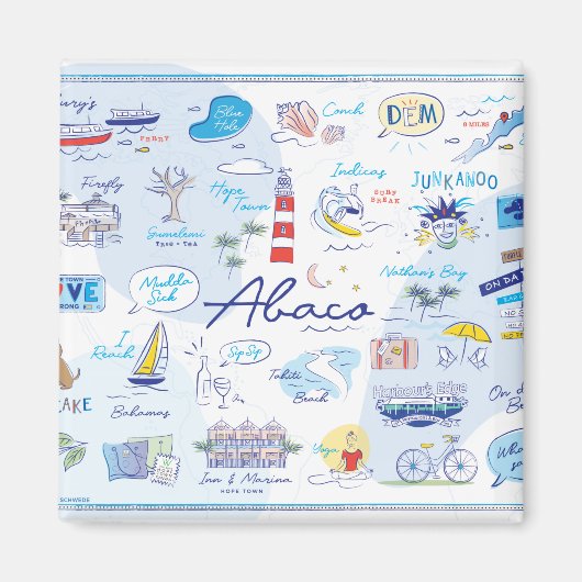 2 " Magnet - "The ABC's of Hope Town" Magneet (Voorkant)