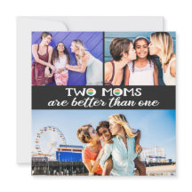 2 mamans sont meilleures qu'une mère carte photo j