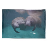 2 Manatee Friends pillowcase Kussensloop (Achterkant)