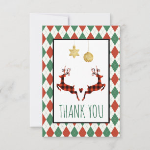 2 Merci de saut de cerfs de Noël