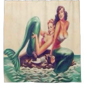 2 mermaïden douchegordijn (Voorkant)