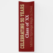 2 mètres de long ! Célébrez 50 ans de bannière de  (Vertical)