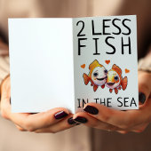 2 Minder Vissen in het Zee Schattige Grappige Vale Kaart