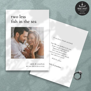 2 minder vissen in Zee Foto Verloving Aankondiging