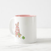 2 modèles Mug bébé lapin mignon affamé et endormi (Devant gauche)