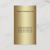 #2 Modern Black Gold Diamond Visitekaartje (Achterkant)