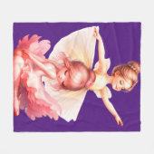 2 Mooie ballerina's Fleece Deken (Voorkant (Horizontaal))