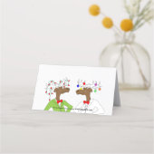 2 Moose Holiday Place Card (Achterkant)