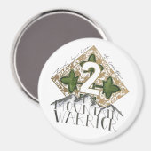 2 Mountain Warrior Fort Carson Aimant pour Réfrigé (Recto/Verso)