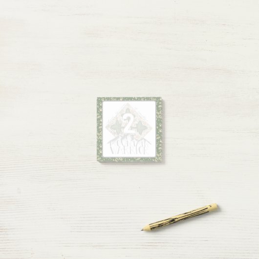 2 Mountain Warrior Post-Its Post-it® Notes (Op bureau)