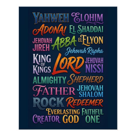 #2 Namen van God Perfect Poster (Voorkant)