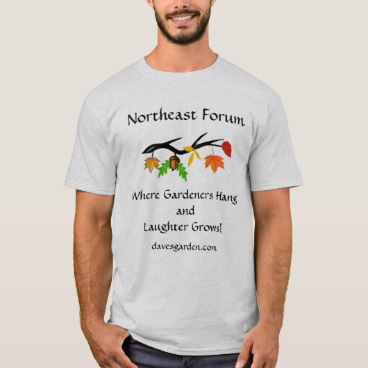 #2 Noordoost Forum: lach groeit T-shirt (Voorkant)