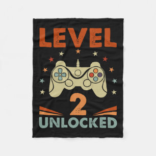 2 ontgrendelde video gamer 2e verjaardag 2 jaar ou fleece deken