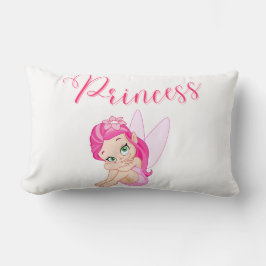 2 op 1 roze prinses Fairy Lumbar Pillow Kussen