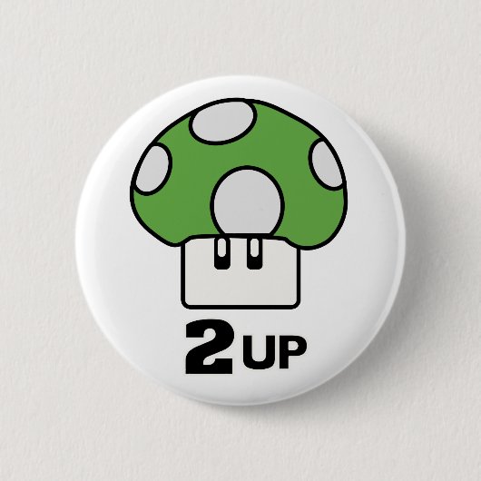 2 Op paddenstoel Button (Voorkant)