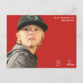 2-opgeruimd Kinder acteur-ModelSjabloon Headshot Briefkaart (Achterkant)