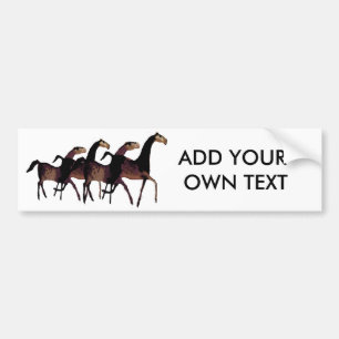 2 paarden bumpersticker