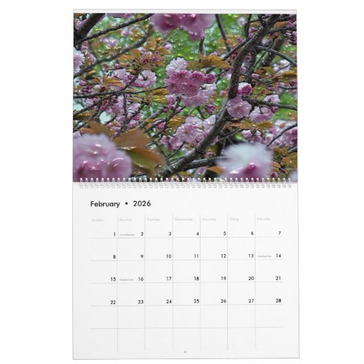 2 page, grand calendrier blanc (Feb 2026)