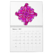 2 Page Moyen 2024 Mandala Calendrier (Feb 2027)