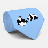 2 panda stropdas (Opgerold)