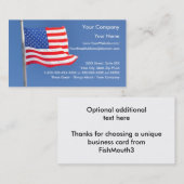 2 patriotiques - modèle de carte de visite (Devant / Derrière)