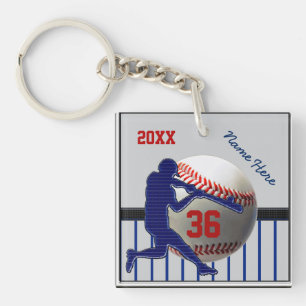 2 Persoonlijke Baseball Keychains Jouw tekst Sleutelhanger
