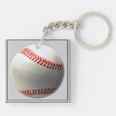2 Persoonlijke Baseball Keychains Jouw tekst Sleutelhanger (Achterkant)
