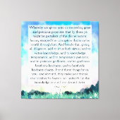 2 Peter 1:4-8 Canvas Afdruk (Voorkant)