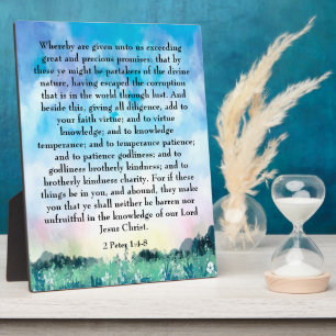 2 Peter 1:4-8 Fotoplaat