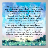 2 Peter 1:4-8 Poster (Voorkant)