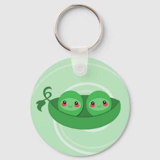 2 petits pois dans une cosse - porte-clés