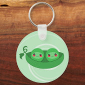 2 petits pois dans une cosse - porte-clés (Recto)