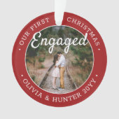 2 Photo 1er Noël Engagé Élégant Rouge & Blanc (devant)