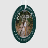 2 Photo 1er Noël Engagé Élégant Vert Blanc (devant)