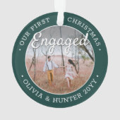 2 Photo 1er Noël Engagé Élégant Vert Blanc (dos)