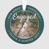 2 Photo 1er Noël Engagé Élégant Vert Blanc (devant)