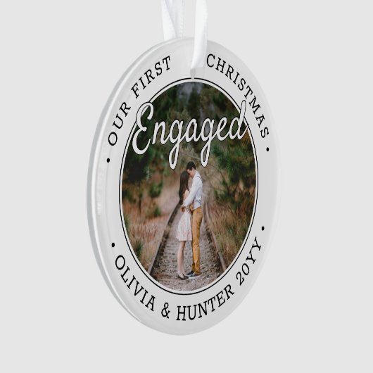 2 Photo 1er Noël Engagé Moderne Noir & Blanc (devant)