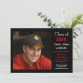 2 photo Arrière - plan noir - Grad Faire-part (Debout devant)