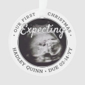 2 Photo Bébé Ultrasons Parents attendant la modern (devant)