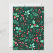 2 Photo Carte de Noël de famille Aquarelle Folio (Dos)