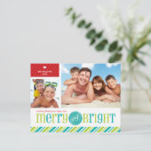 2 PHOTO CARTE POSTALE DE NOËL :: Joyeux & lumineux (Debout devant)