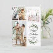 2 Photo Chic Paris Joyeux Noël Carte (Debout devant)