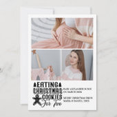 2 Photo Christmas Cookies for 2 Pregnancy Feestdagenkaart (Voorkant)