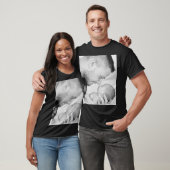 2 Photo Custom Double Sided  T-shirt (Unisex)