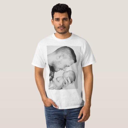 2 Photo Custom Double Sided  T-shirt (Voorkant volledig)