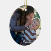 2 Photo Custom Keramisch Ornament (Rechts)