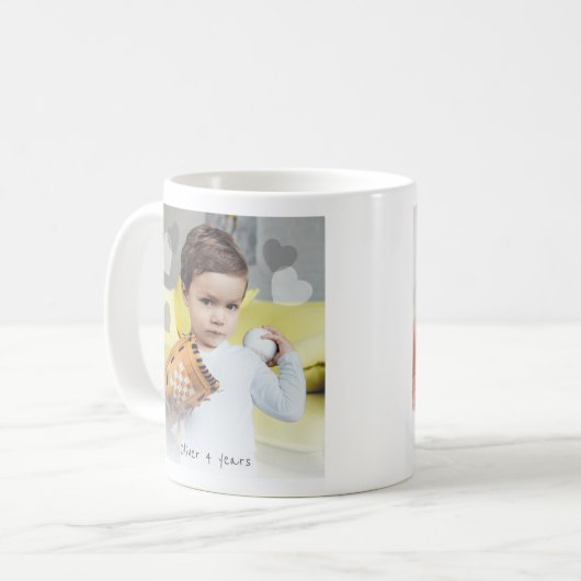 2 photo double face tasse personnalisable (Devant gauche)