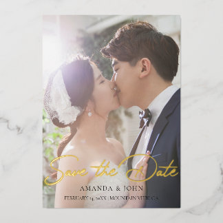 2 Photo Enregistrer La Date Faire-part de mariage 