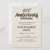 2 photo Invitation du 50e anniversaire du mariage (Devant)