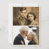 2 photo Invitation du 50e anniversaire du mariage (Dos)